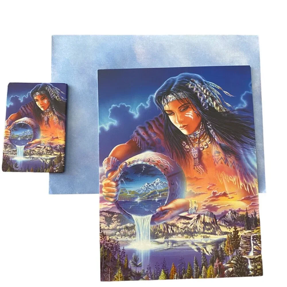 RAINMAKER‎ David Penfound VTG Greeting Card & Magnet Leanin' Tree Combo Pack NOS